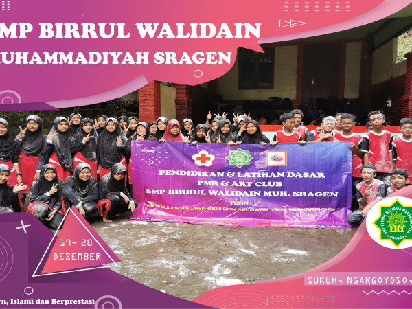 Pendidikan dan Latihan PMR dan Art Club SMP Birrul Walidain